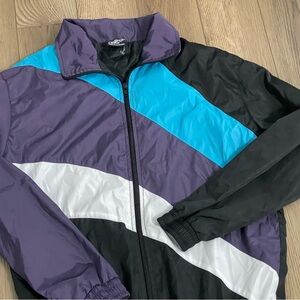 Thug Ave Retro‎ 90’s Windbreaker Jacket Mens Medium